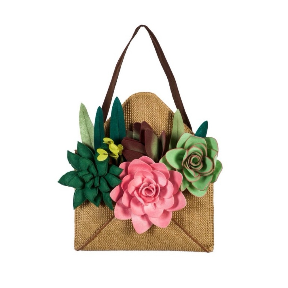 *SOLD* Evergreen Enterprises Succulent Door Hanger Floral Door Hanger